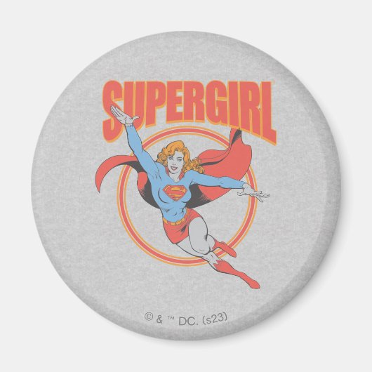 True  Supergirl Flying Graphic Magneet (Voorkant)