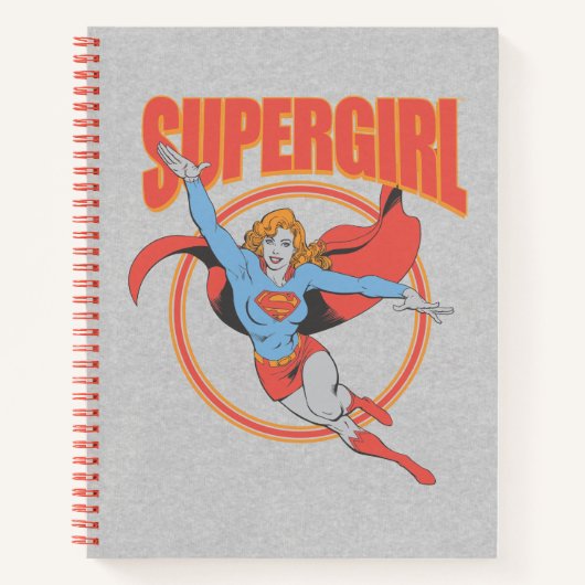True  Supergirl Flying Graphic Notitieboek (Voorkant)