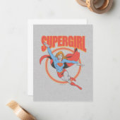 True  Supergirl Flying Graphic Notitiekaartje (Voorkant / Achterkant in situ)