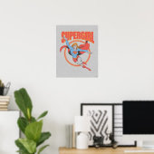 True  Supergirl Flying Graphic Poster (Thuiskantoor)