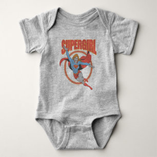 True Supergirl Flying Graphic Romper