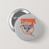 True Supergirl Flying Graphic Ronde Button 5,7 Cm (Voorkant /achterkant)
