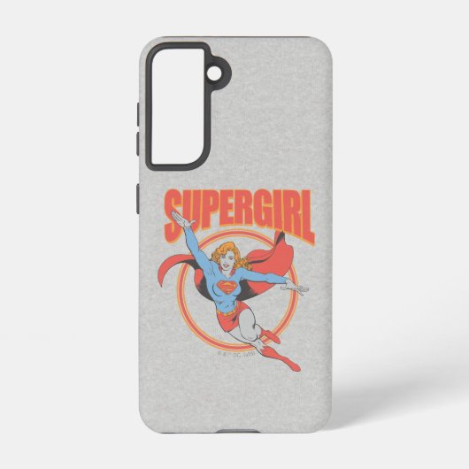 True  Supergirl Flying Graphic Samsung Galaxy Hoesje (Achterkant)