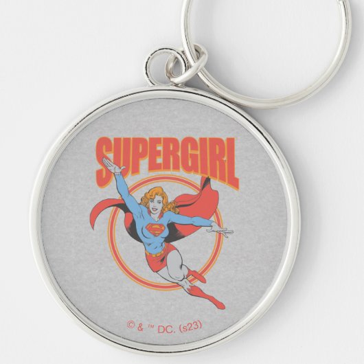 True  Supergirl Flying Graphic Sleutelhanger (Voorkant)