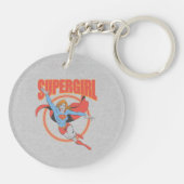 True  Supergirl Flying Graphic Sleutelhanger (Achterkant)