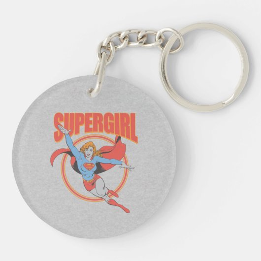 True Supergirl Flying Graphic Sleutelhanger (Achterkant)
