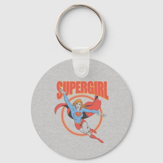 True  Supergirl Flying Graphic Sleutelhanger (Achterkant)