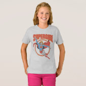 True  Supergirl Flying Graphic T-shirt (Voorkant volledig)