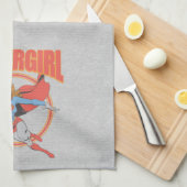 True Supergirl Flying Graphic Theedoek (Quarter Fold)