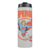 True  Supergirl Flying Graphic Thermosbeker (Voorkant)