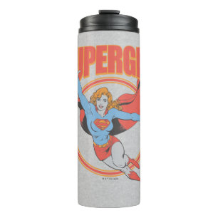 True  Supergirl Flying Graphic Thermosbeker