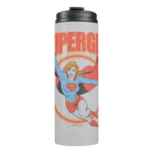 True  Supergirl Flying Graphic Thermosbeker (Voorkant)