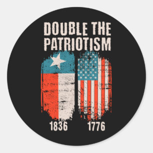  True Texan Dual Citizen Love Nederland Ronde Sticker