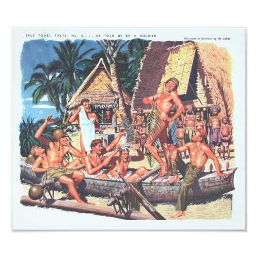 True Towel Tales No. 6 van 6 Foto Print Afdruk (Voorkant)