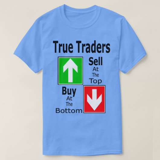True Traders die bovenaan worden verkocht, kopen o T-shirt (Design voorkant)