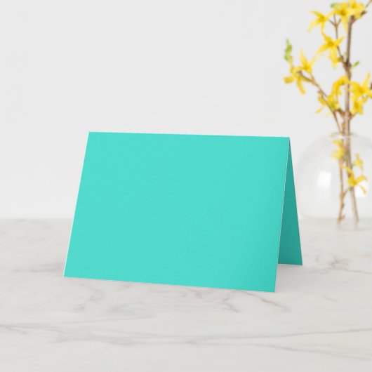 True Turquoise Kaart (Gele Bloem)