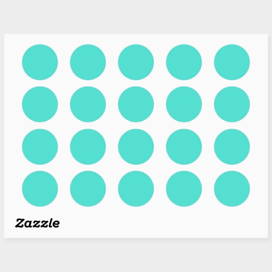 True Turquoise Ronde Sticker (Vel)