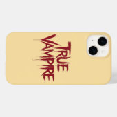 True Vampire Gothic Druppelend Bloed Tekstontwerp Case-Mate iPhone Case (Achterkant (horizontaal))