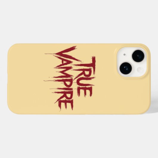 True Vampire Gothic Druppelend Bloed Tekstontwerp Case-Mate iPhone Case (Achterkant (horizontaal))
