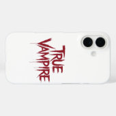 True Vampire Gothic Druppelend Bloed Tekstontwerp Case-Mate iPhone Case (Achterkant (horizontaal))