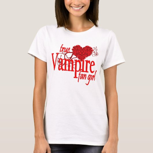 True vampire-ventilatormeisje t-shirt (Voorkant)