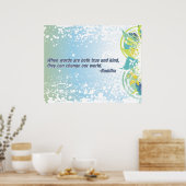 True Words Buddha Quote Poster (Keuken)