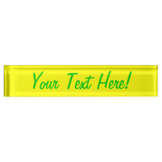 True Yellow Fluo Color Delight Ready om aan te pas Naambordje
