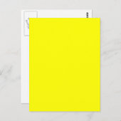 True Yellow Fluo-luxe om aan te passen Briefkaart (Voorkant / Achterkant)
