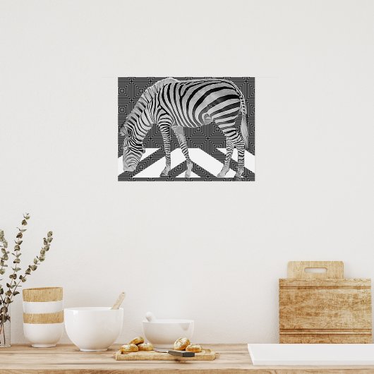 True Zebra Poster afdrukken (Keuken)