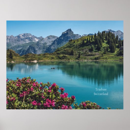 Truebsee, Zwitserland landschapsfoto Poster (Voorkant)