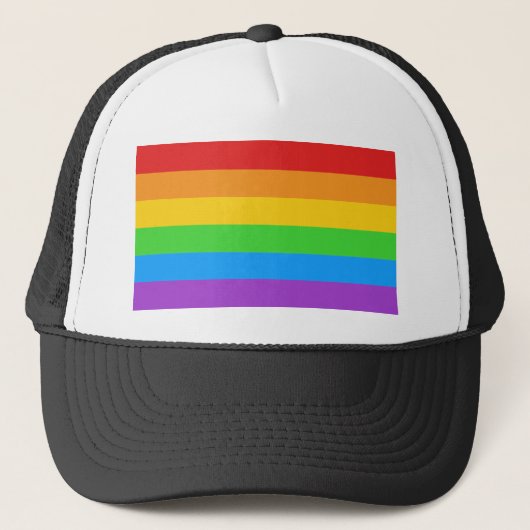 TrueColors: Pride-vlag Trucker Pet (Voorkant)
