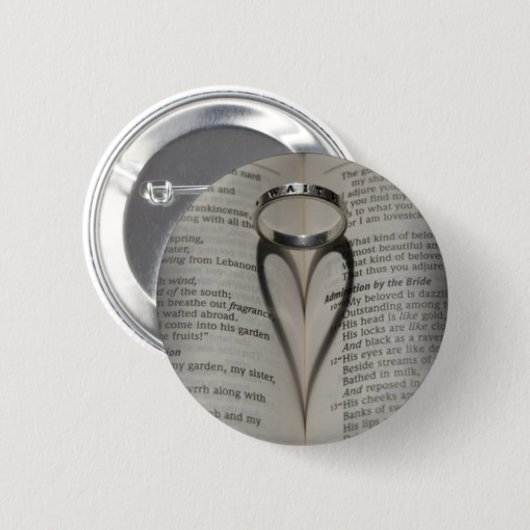 truelovewam ronde button 5,7 cm (Voorkant /achterkant)