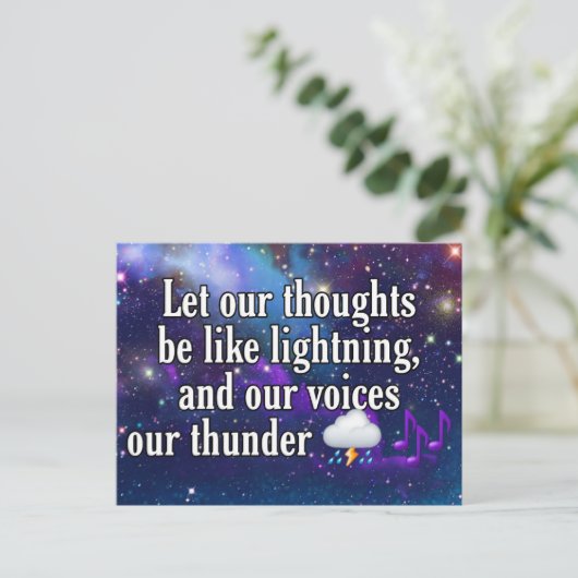 Truer Words Briefkaart (Staand voorkant)