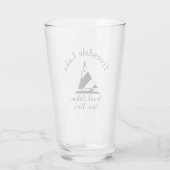 Truesdale Lake Sailboat Tumbler Glass (Achterkant)