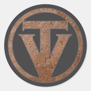 TrueVanguard Stickers - Donkergrijze achtergrond