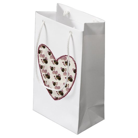Truffel Hart Klein Cadeauzakje (Achterkant Gekanteld)