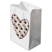 Truffel Hart Medium Cadeauzakje (Achterkant Gekanteld)