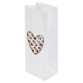 Truffel Hart Wijn Cadeautas (Achterkant Gekanteld)