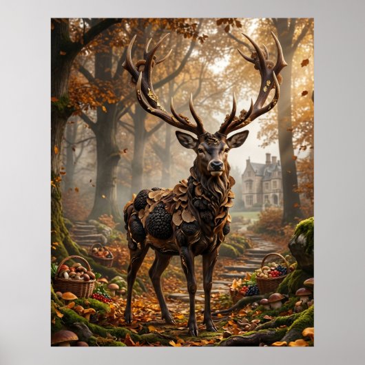 Truffel Hert Bosgoed Estate Poster (Voorkant)