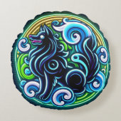 Truffelhond houdt van het golfkussen rond kussen (Voorkant)