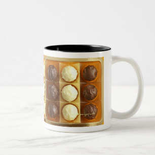 truffelmok tweekleurige koffiemok