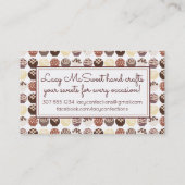 Truffels chocolade confecties visitekaartje (Achterkant)