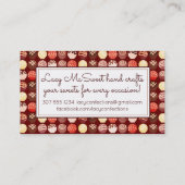 Truffels chocolade met snoep in de vorm van een on visitekaartje (Achterkant)