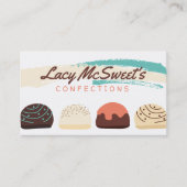 Truffels chocolade-snoep-confectionair visitekaartje (Voorkant)