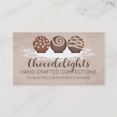 truffels chocolade snoep snoepjes confectie visitekaartje (Voorkant)