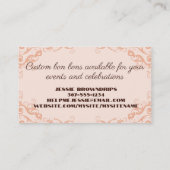 truffels chocolade - snoep voor bakkerij visitekaartje (Achterkant)