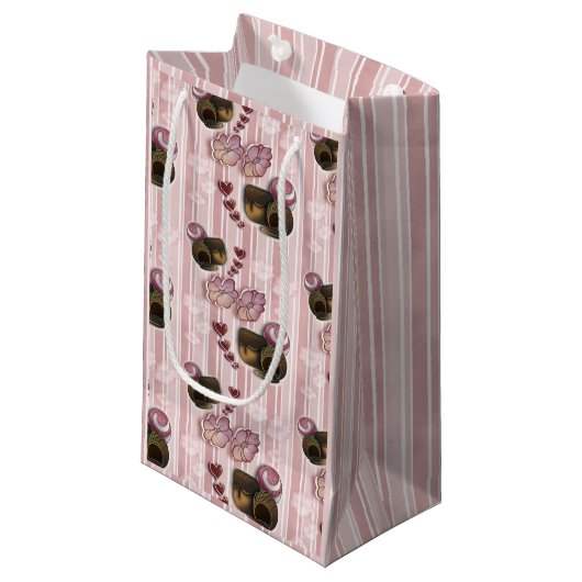 Truffelstrepen Klein Cadeauzakje (Voorkant Gekanteld)