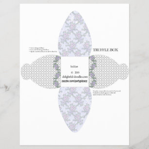 Truffle Box Party Favor box. Geboortedag of -bruil Flyer