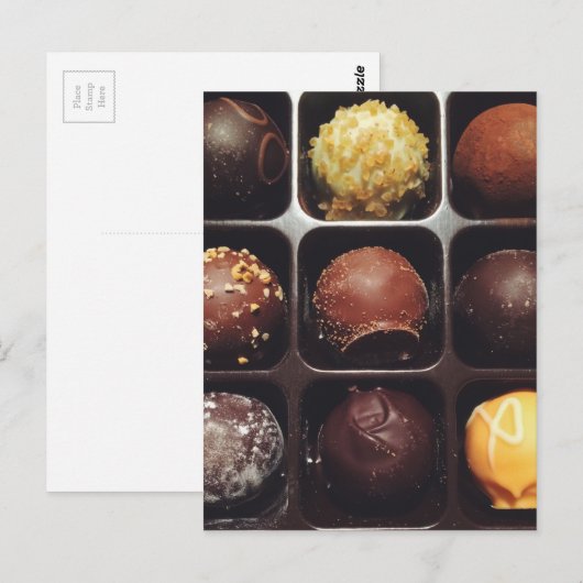 Truffle-foto Chocolate Briefkaart (Voorkant / Achterkant)