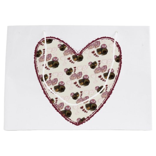 Truffle Heart Groot Cadeauzakje (Voorkant)